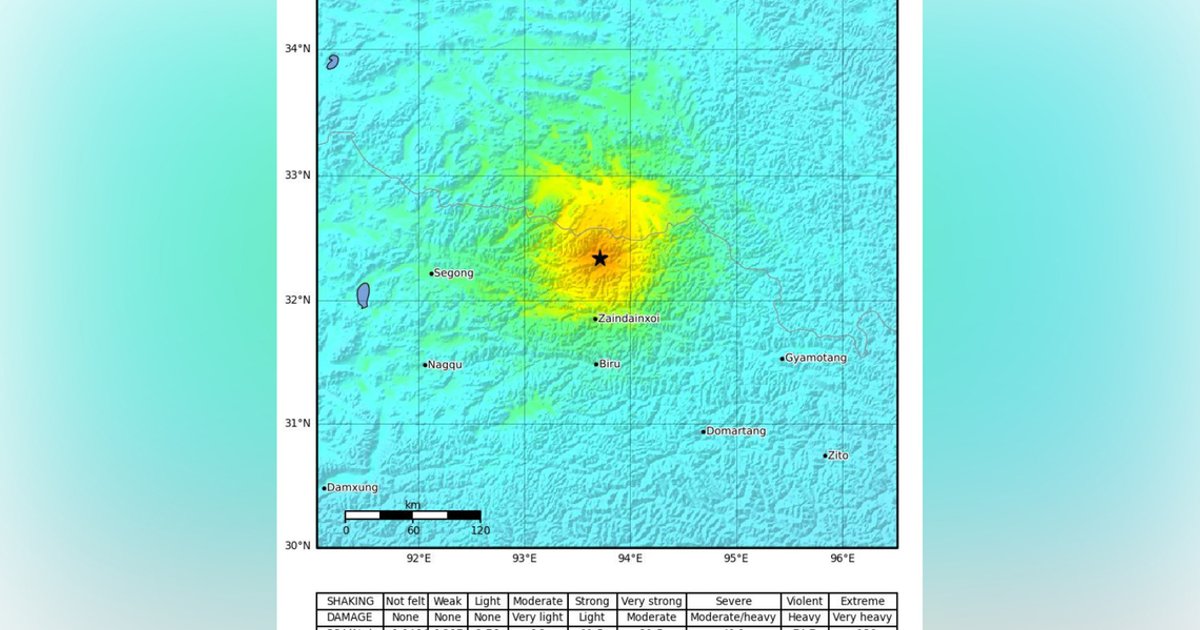 Magnitude 7 earthquake strikes northern Tibet
