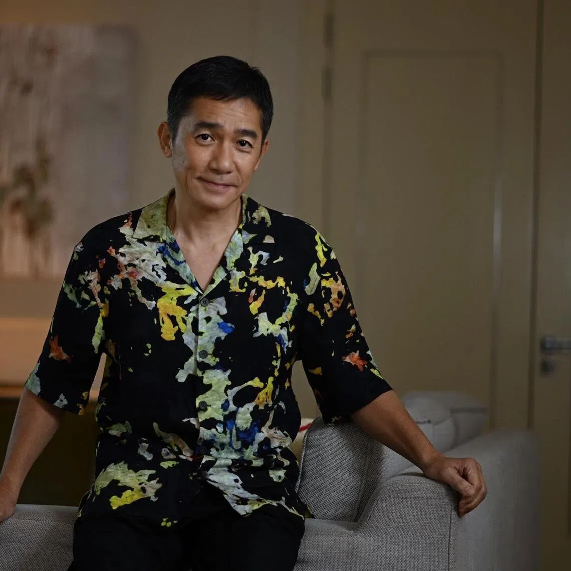 Slug: jstony21
ST PHOTO: Chong Jun Liang

Portrait of Hong Kong actor Tony Leung taken on December 21, 2023. 

****
Tony Leung will be in Singapore to promote his new movie The Goldfinger. 
I will be covering the press conference and Kim Hoh will have 1-1 interview sessions with Tony Leung, and director-writer Felix Chong   producer Ronald Wong.