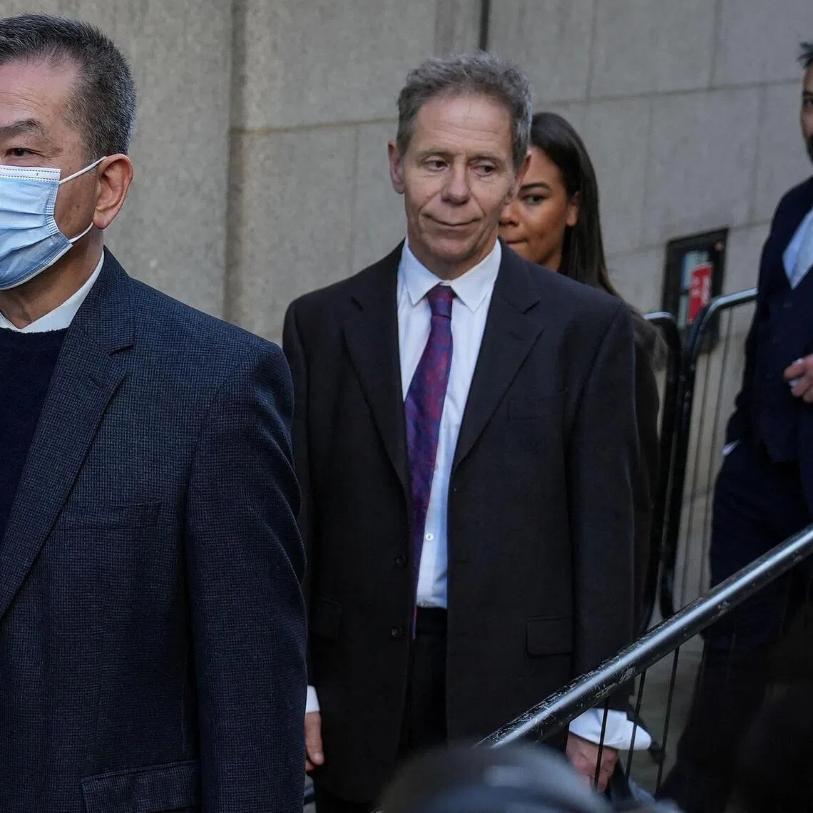 Yuen Chung Biu (L) and  Wai Chi Leung (R) arrive at the Old Bailey in central London