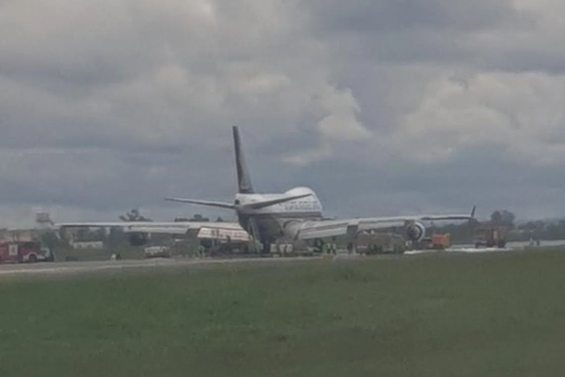 The cargo plane experienced technical issues and failed to take off at the Jomo Kenyatta International Airport in Nairobi.