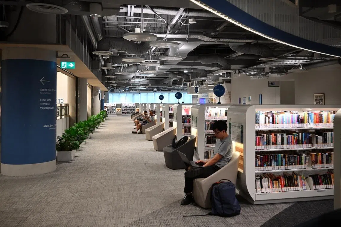 The Fastback Collection is being trialled at Punggol Library (above) and Central Library from Jan 7 to June 30.