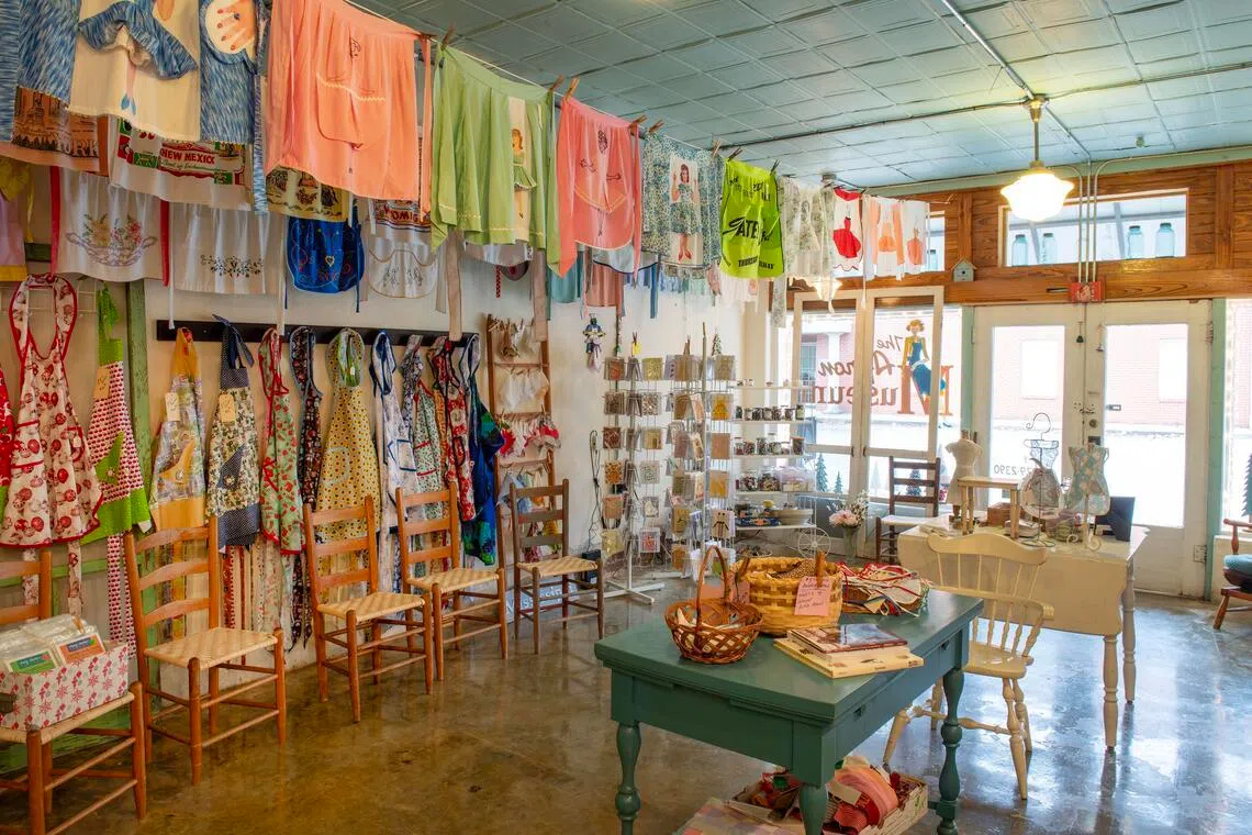 The Apron Museum in Iuka, Mississippi, houses some 6,000 aprons dating back to the 1860s.