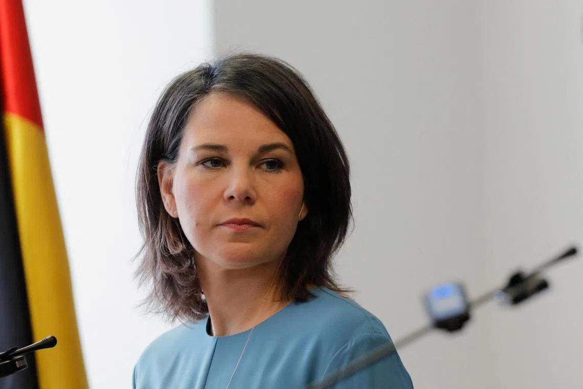 German Foreign Minister Annalena Baerbock was speaking during an inaugural visit to China.
