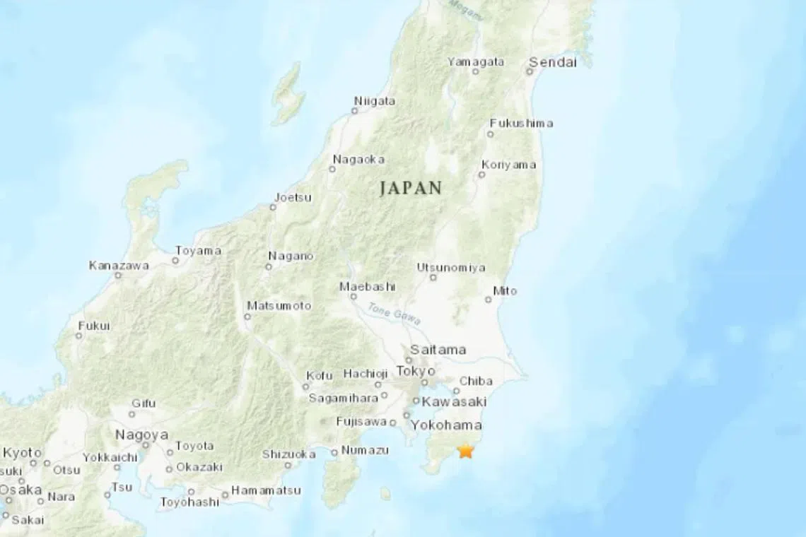The quake struck at around 4.16am local time in the Chiba city of Kisarazu. 
