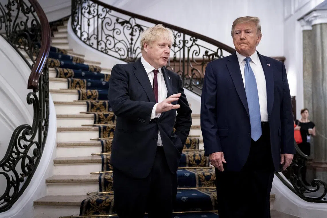 Former US President Donald Trump and former British Prime MMr Johnson have championed a similar style of politics. 