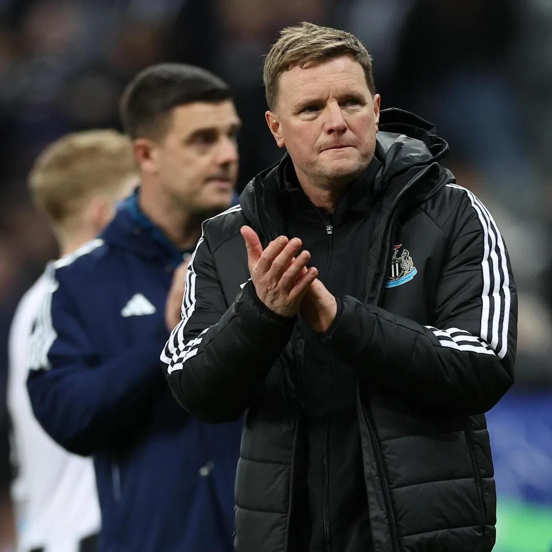 Newcastle United manager Eddie Howe after the Champions League draw with Barcelona.
