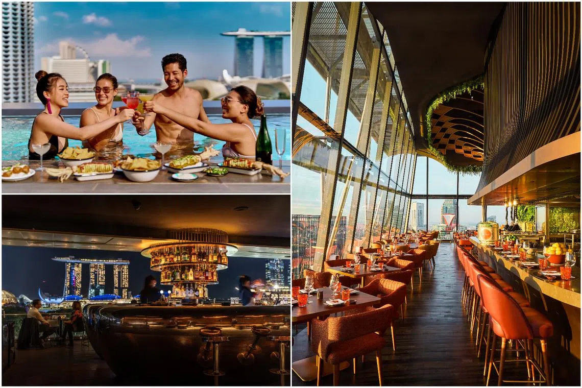 Dining with a view hits new heights at a slew of swanky rooftop venues to see and be seen at.