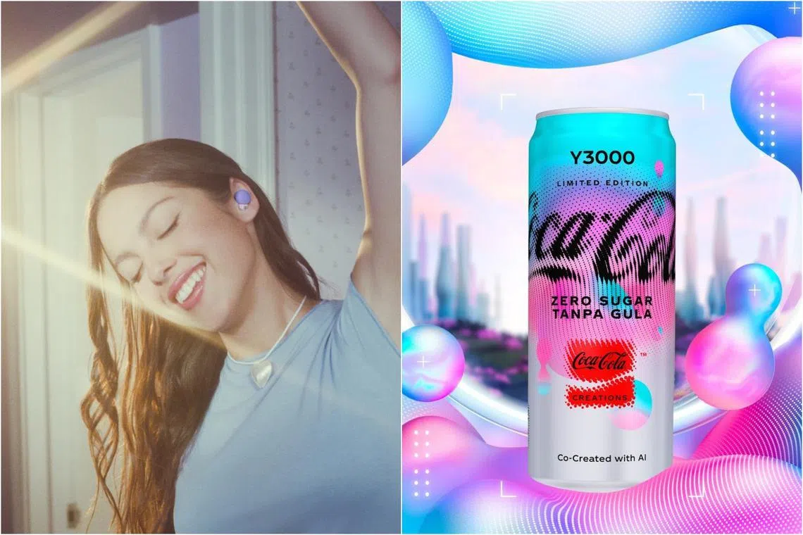 Sony’s new LinkBuds S x Olivia Rodrigo earbuds and Coca-Cola Y3000 Zero Sugar. 