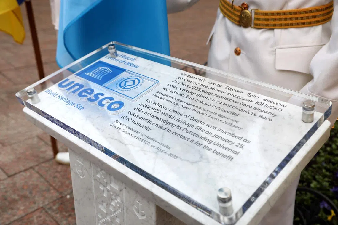 Part of the Ukrainian city of Odesa joins the Unesco World Heritage list in April 2023.