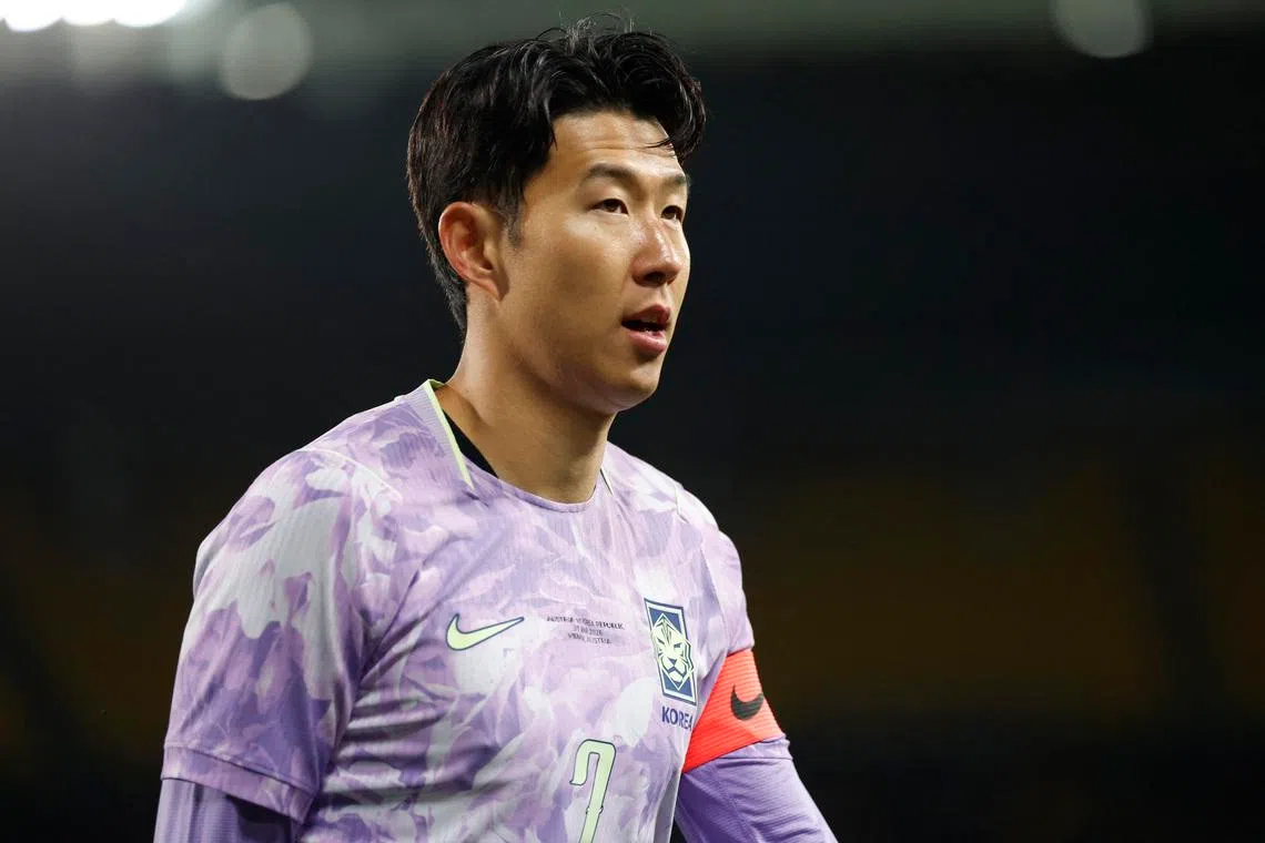 Soccer Football - International Friendly - Austria v South Korea - Ernst Happel Stadion, Vienna, Austria - March 31, 2026 South Korea's Son Heung-Min REUTERS/Lisa Leutner