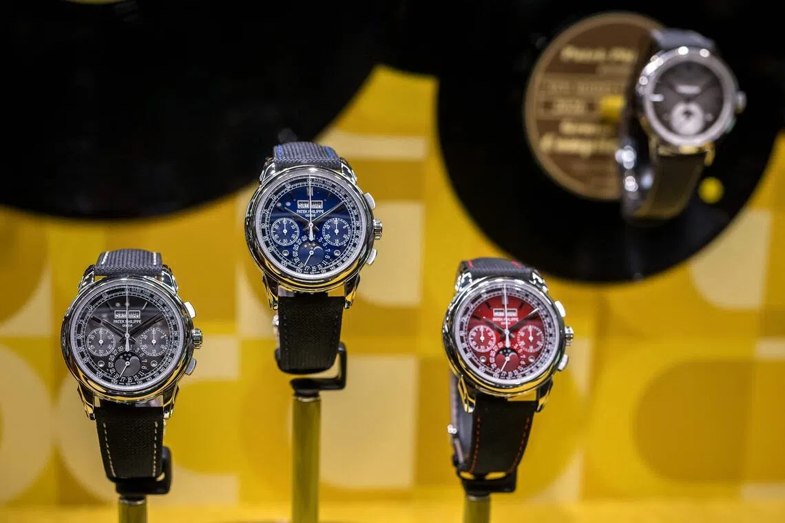 Patek Philippe creations at Watches and Wonders 2026. The company produces just 75,000 pieces a year. 