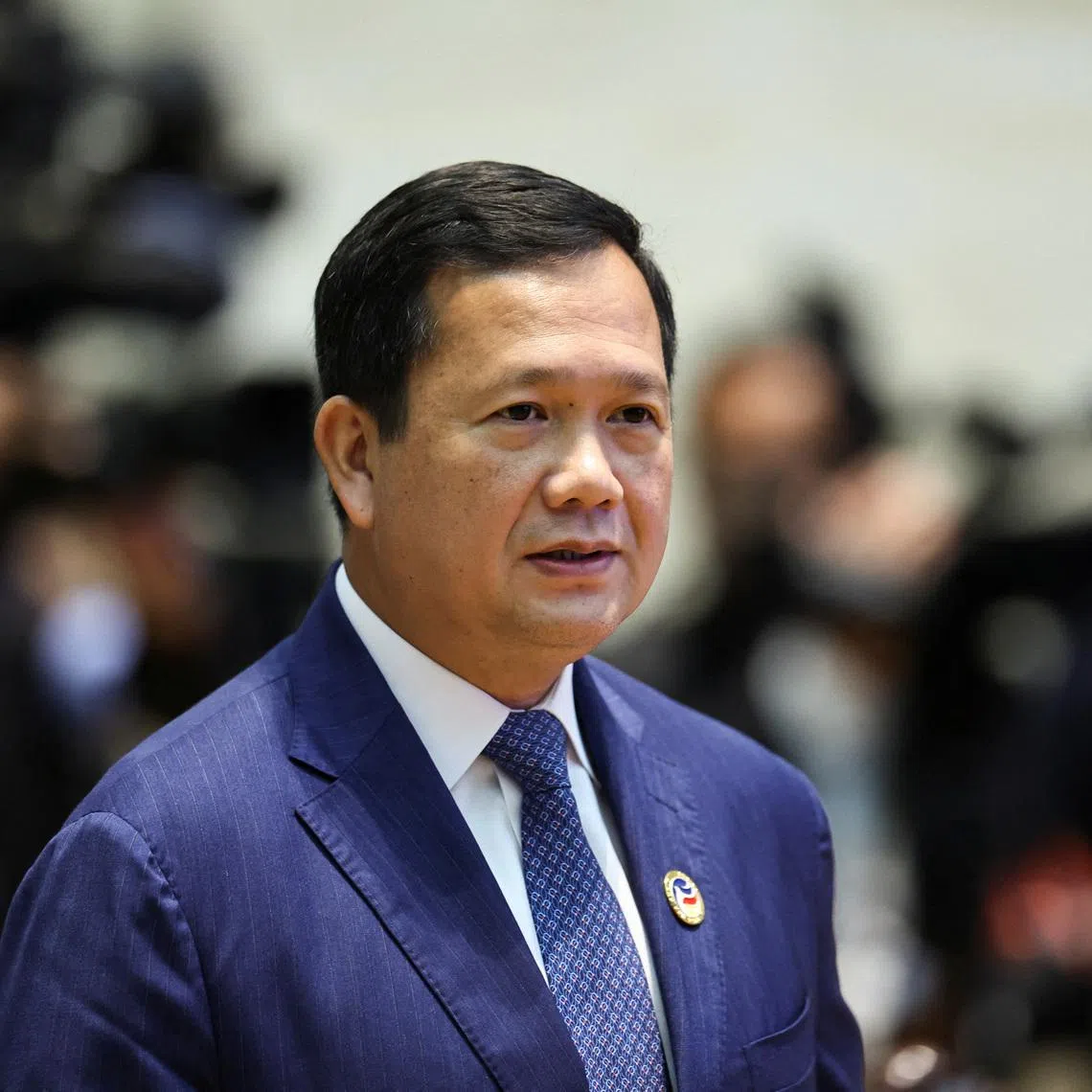 Cambodia's Prime Minister Hun Manet attends the retreat session of the 45th ASEAN Summit at the National Convention Centre in Vientiane, Laos, October 9, 2024. REUTERS/Athit Perawongmetha
