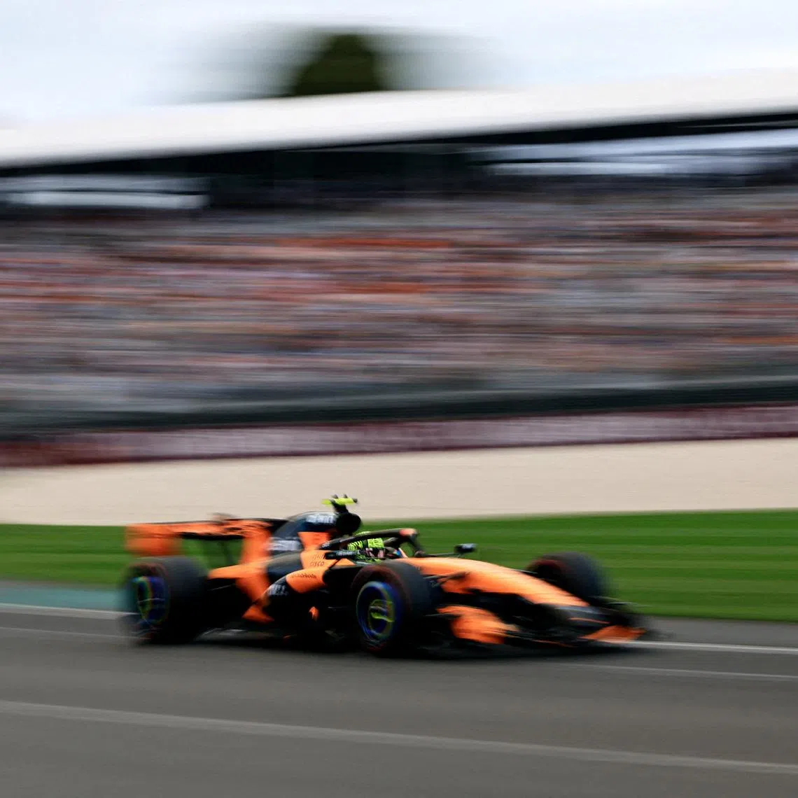 Formula One F1 - Australian Grand Prix - Albert Park Grand Prix Circuit, Melbourne, Australia - March 7, 2026 McLaren's Lando Norris during qualifying REUTERS/Mark Peterson