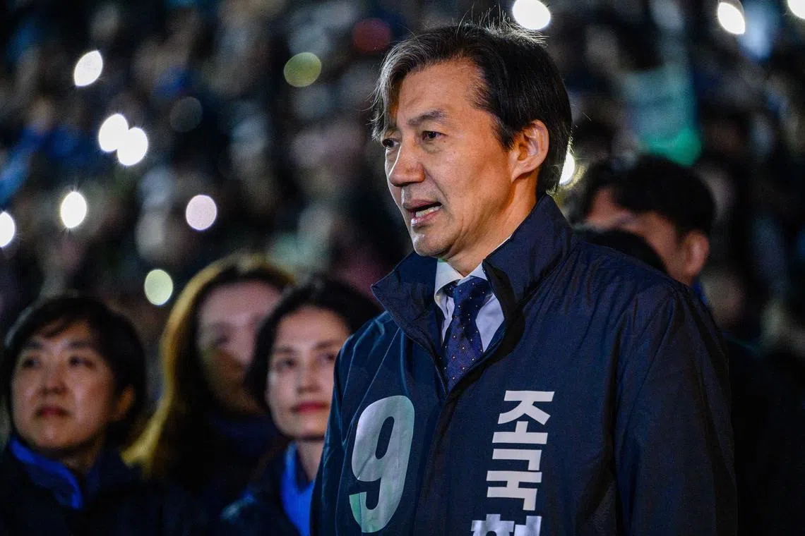 Once a rising political star, Cho Kuk was tipped to run for president before an academic admissions scandal in 2019 engulfed his family. 