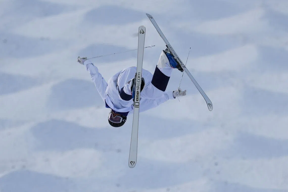 Freestyle skiing-America's Lemley takes moguls gold to deny Anthony repeat
