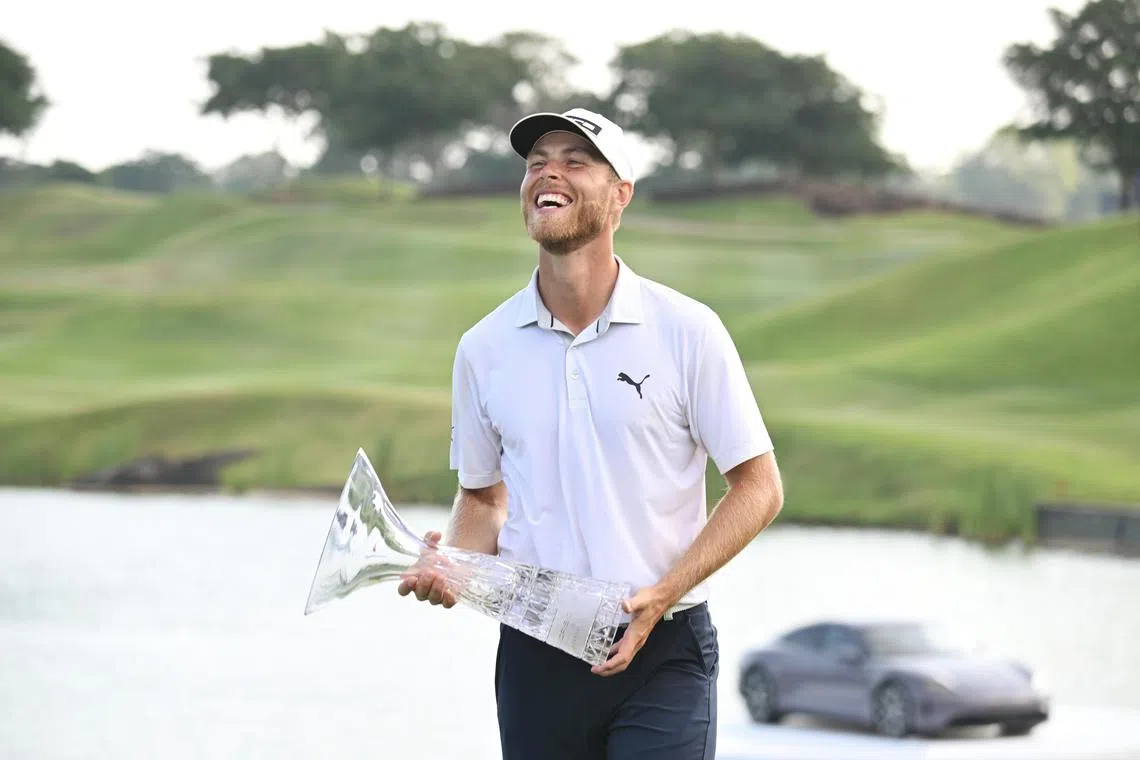 ST20240324_202435350096/kkgolf24/Shintaro Tay/Kimberly Kwek/

Jesper Svensson wins the Porsche Singapore Classic, his first DP World Tour victory at the Latina National Golf Resort Club on March 24, 2024.