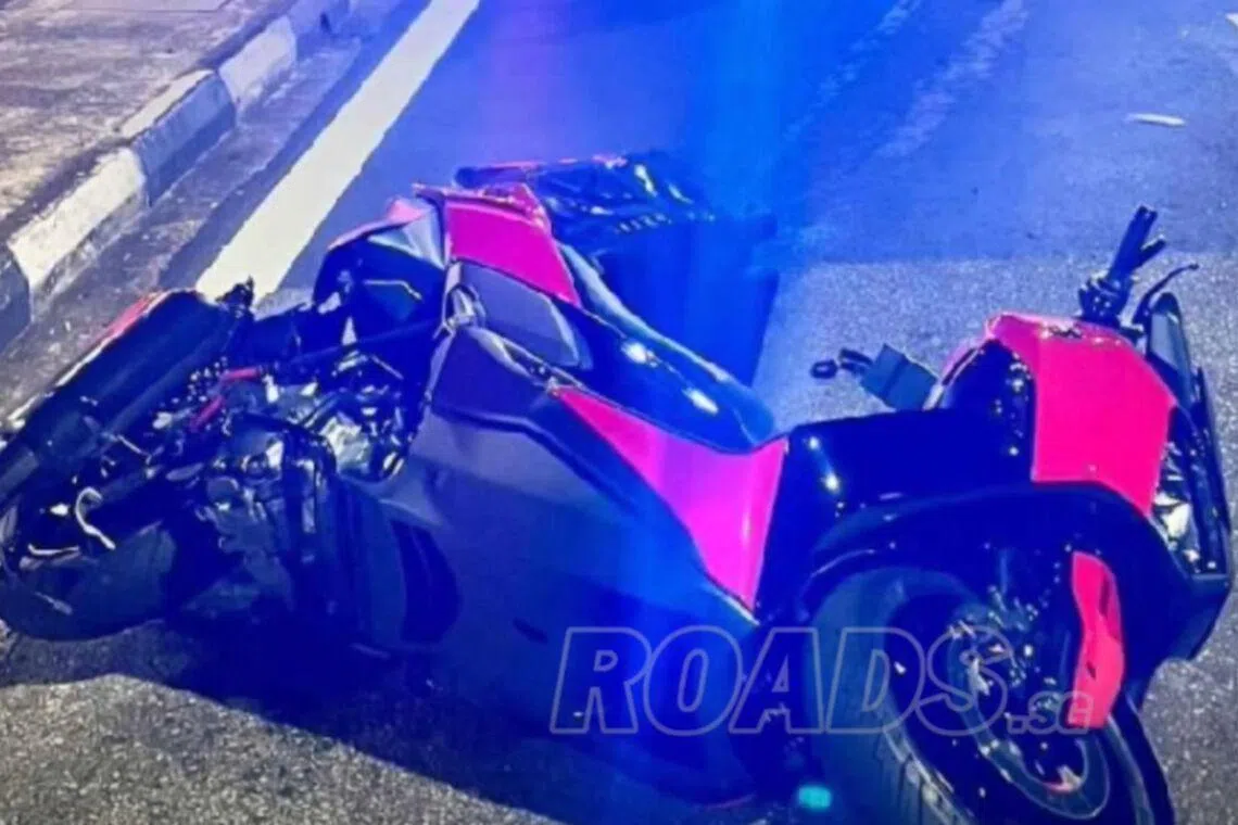 The police said they were alerted to the accident involving a car and a motorcycle at about 2.20am on March 26.