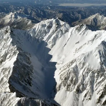 Mt Okuhotakadake, which straddles Nagano and Gifu prefectures in the Northern Japan Alps.