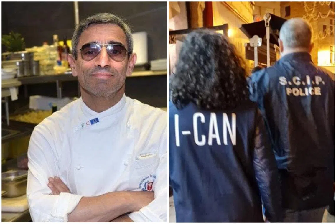 Edgardo Greco (left) is suspected of belonging to the notorious ‘Ndrangheta, a powerful mafia organisation in Calabria, southern Italy.