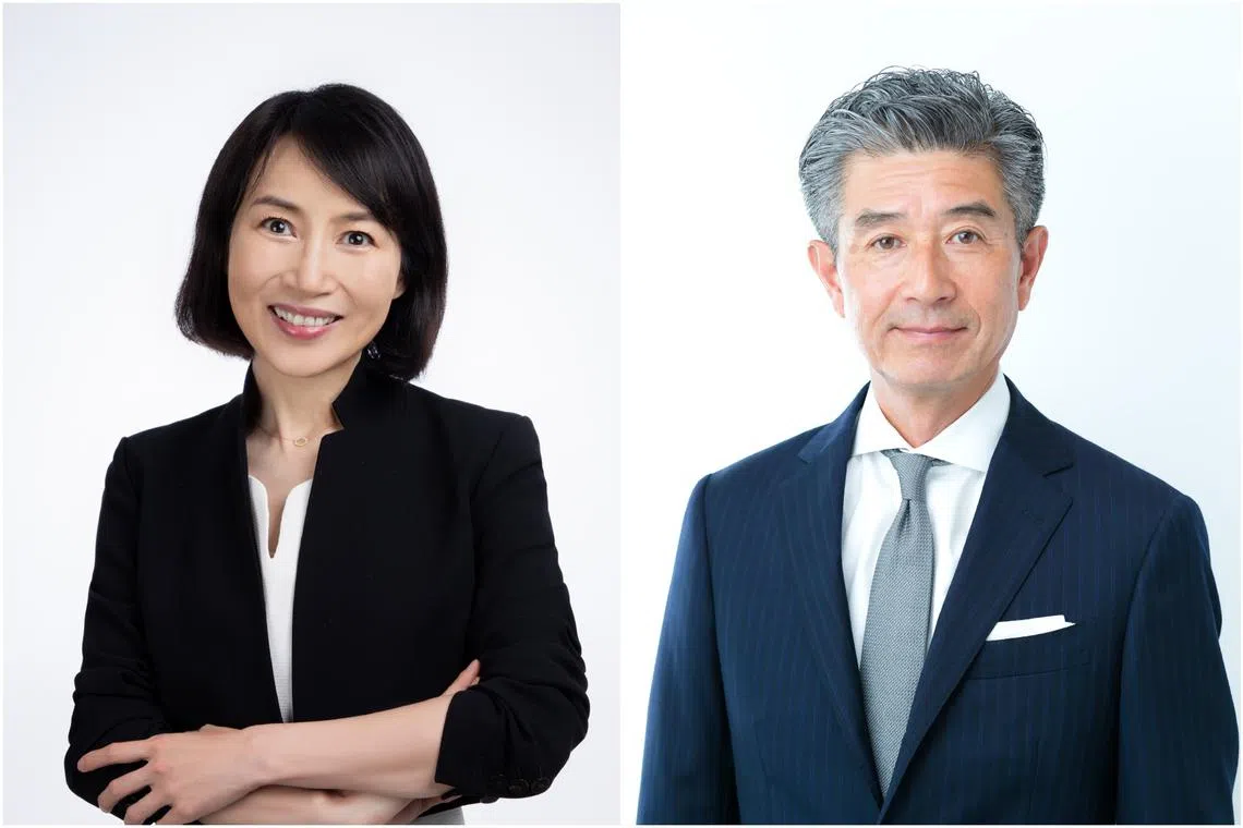 Ms Kara Wang (left) is appointed chief investment officer for China while Mr Hideto Yamada is appointed managing director for Japan.