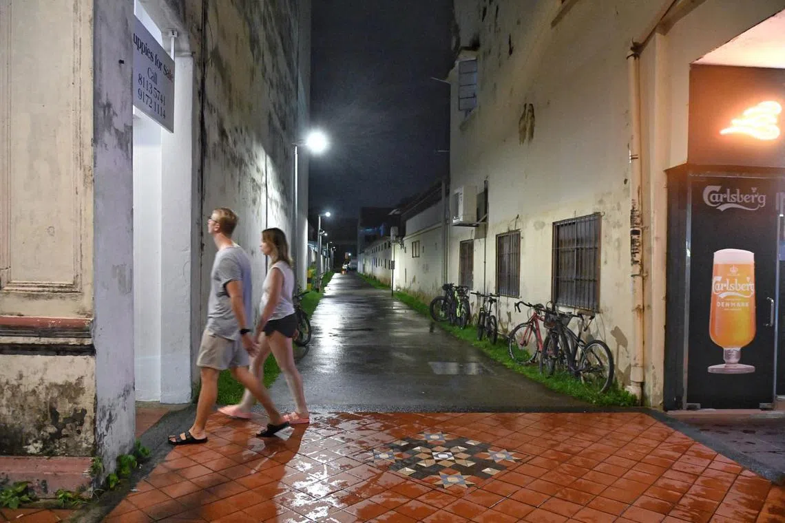 A plot of forfeited land in Joo Chiat, which is currently used as a walkway between Tembeling Road and Joo Chiat Road.