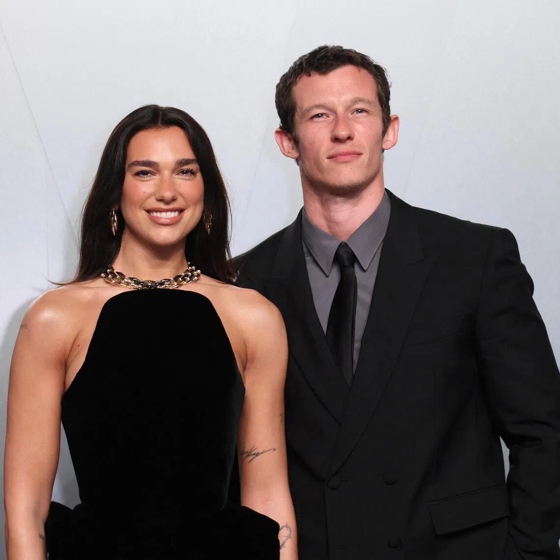 Dua Lipa and Callum Turner arriving at the Vanity Fair Oscars party after the 98th Academy Awards, in Beverly Hills, California, on March 15.