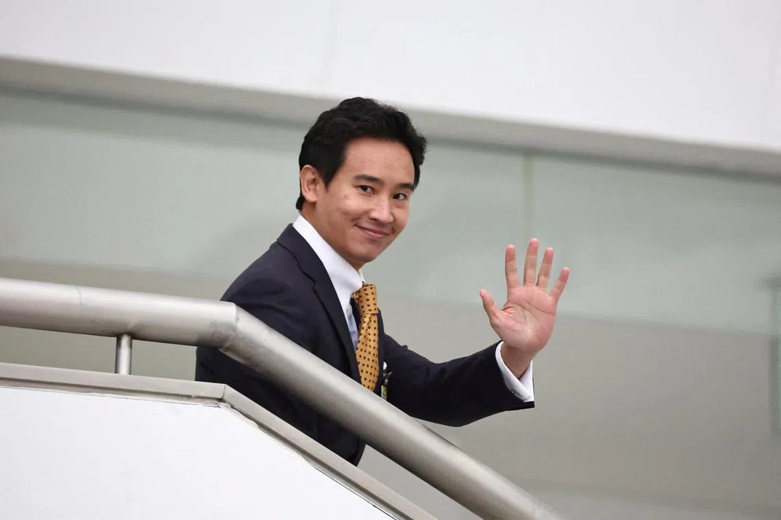 Former Move Forward Party leader Pita Limjaroenrat reacts on the day Thailand's Constitutional Court delivers its verdict on his media shareholding case, in Bangkok, Thailand, January 24, 2024. REUTERS/Athit Perawongmetha