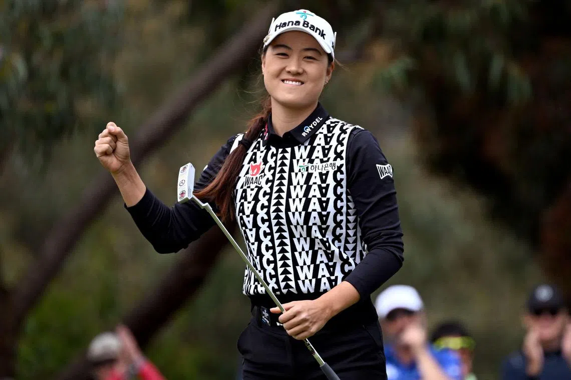 Australia's Minjee Lee will be in Singapore for the HSBC Women's World Championship in March.