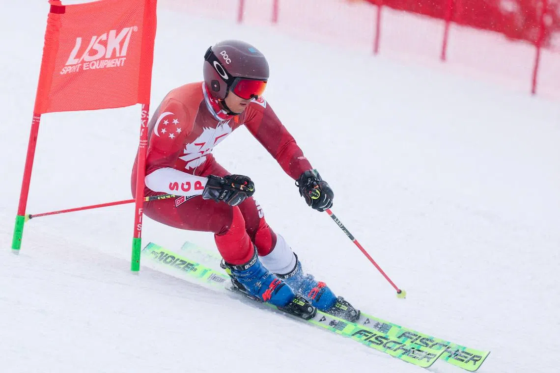 Singaporean skier Faiz Basha will be competing in the giant slalom and slalom events at the Winter Olympics on Feb 14 and Feb 16 respectively.