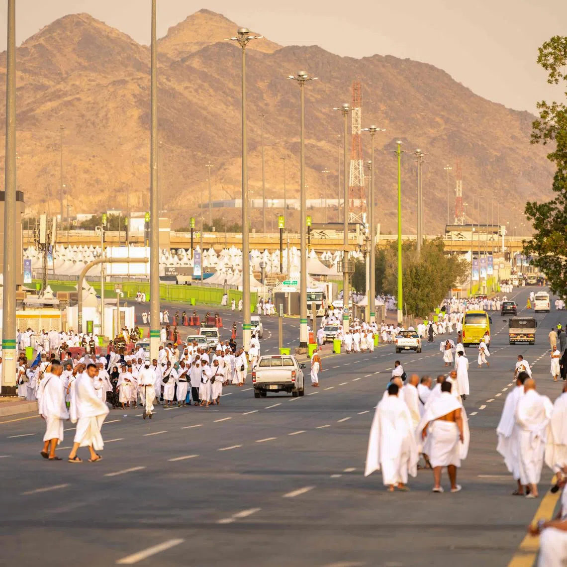 Saudi authorities called on pilgrims to stay inside their tents between 10am and 4pm on June 5, when the desert sun is at its harshest.