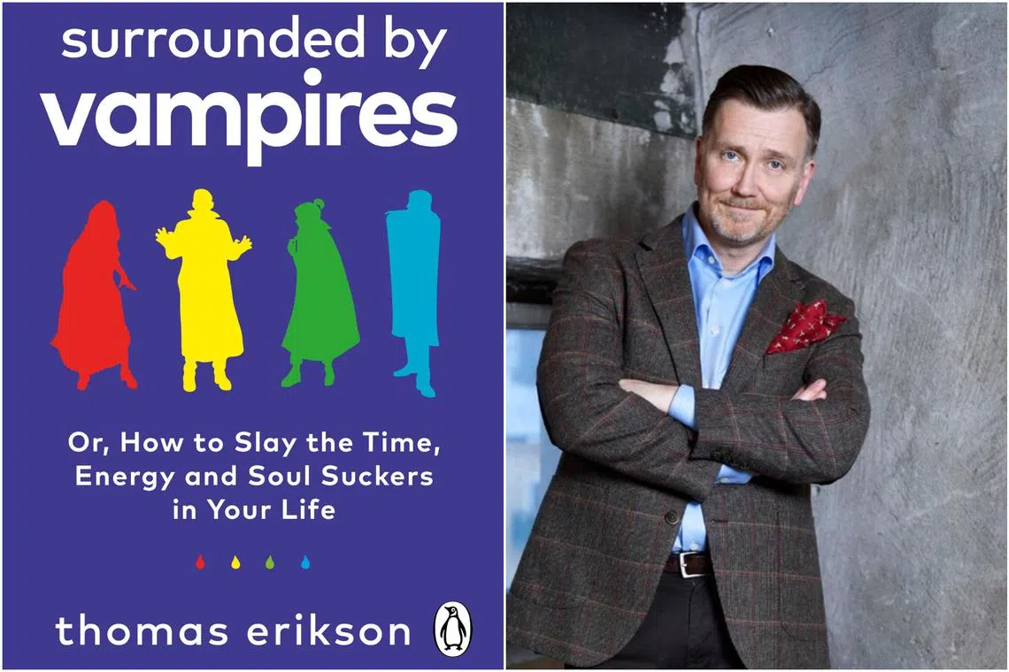 Surrounded By Vampires is the latest in Swedish self-help author Thomas Erikson's Surrounded By companion series.