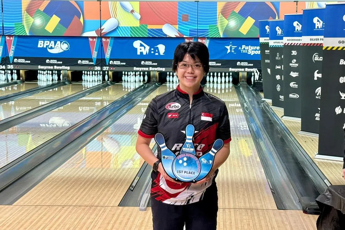 National bowler Cherie Tan won the PWBA BowlTV Classic after beating compatriot New Hui Fen 269-206 in the final.