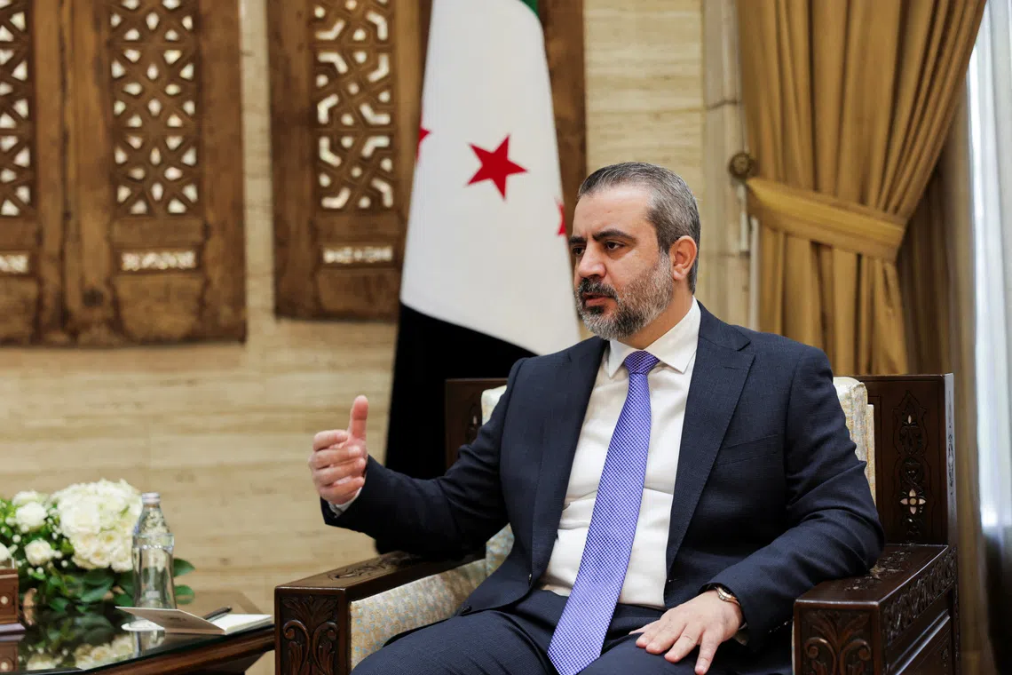 Foreign Minister Asaad al-Shaibani stressed that Damascus’ priority is to halt Israeli attacks, saying confidence-building steps were needed in this direction.