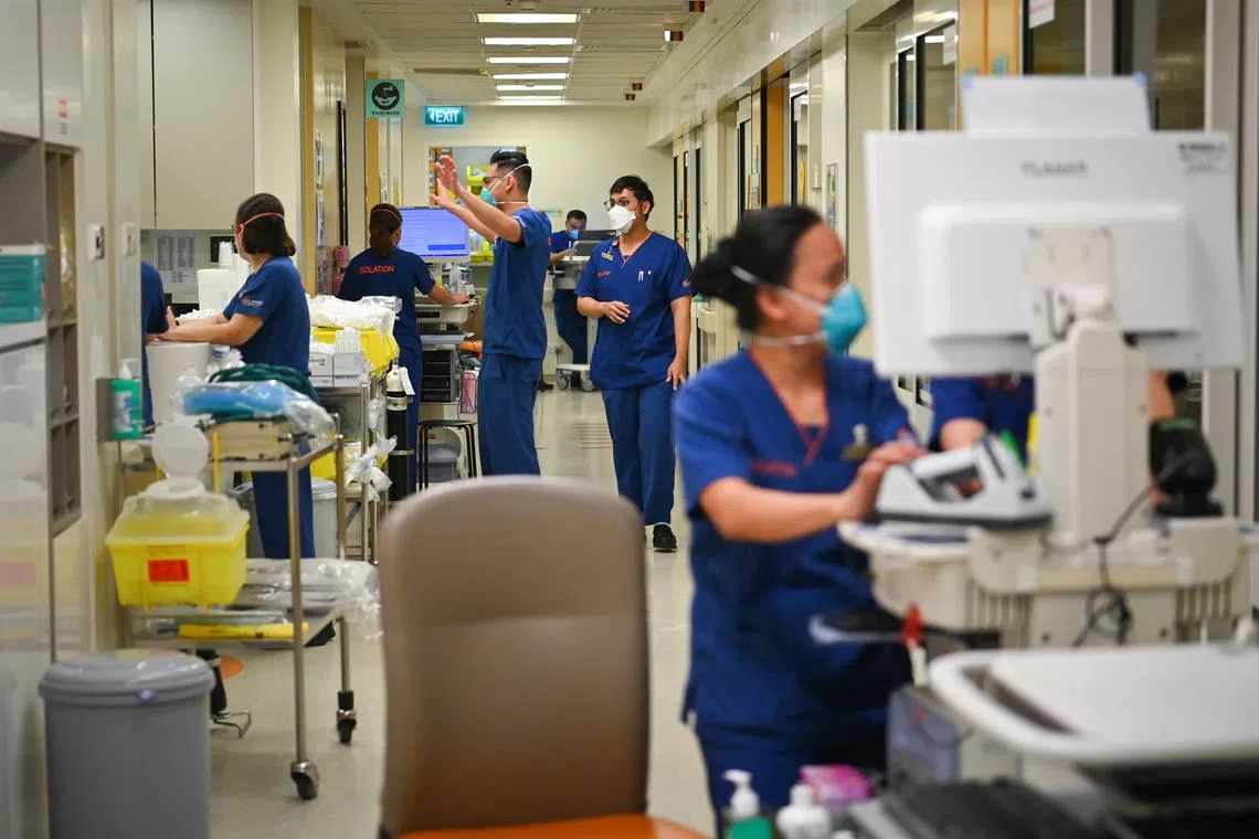 MOH data shows that demand for hospital beds remains high, with the daily occupancy rate ranging between 81.6 per cent and 100 per cent over the past week. 