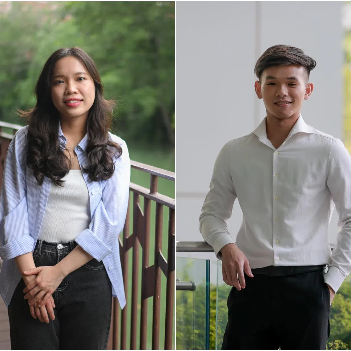 Ms Ong Hui Wen aims to secure an associate psychologist position as her first full-time job and Mr Huang Maohan hopes to work as a vessel operator in the shipping industry after graduation.