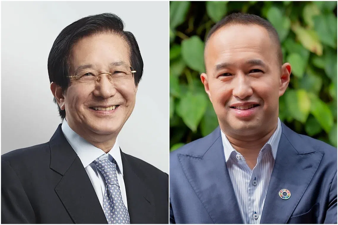 Mr Philip Yeo (left) said CDL group CEO Sherman Kwek "should work with the whole Board to make money for all CDL shareholders".
