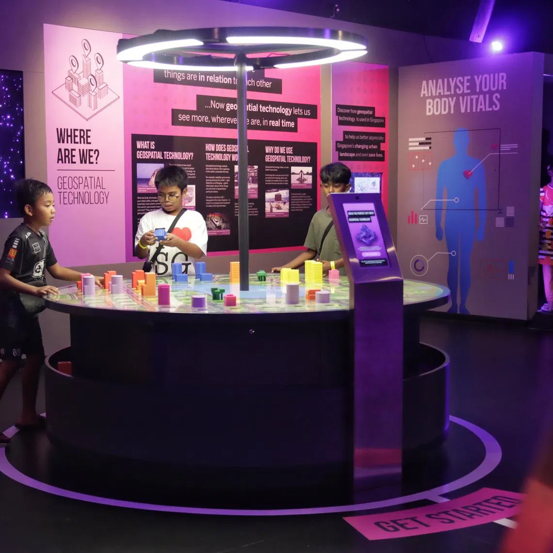 The Smart Nation PlayScape, a permanent exhibition organized by the SNDGG and Science Centre Singapore, was unveiled on Monday.