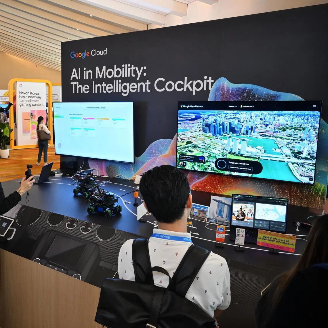 Generic photo of participants visiting the booths at the Google Cloud AI Asia Conference on Aug 28, 2025.