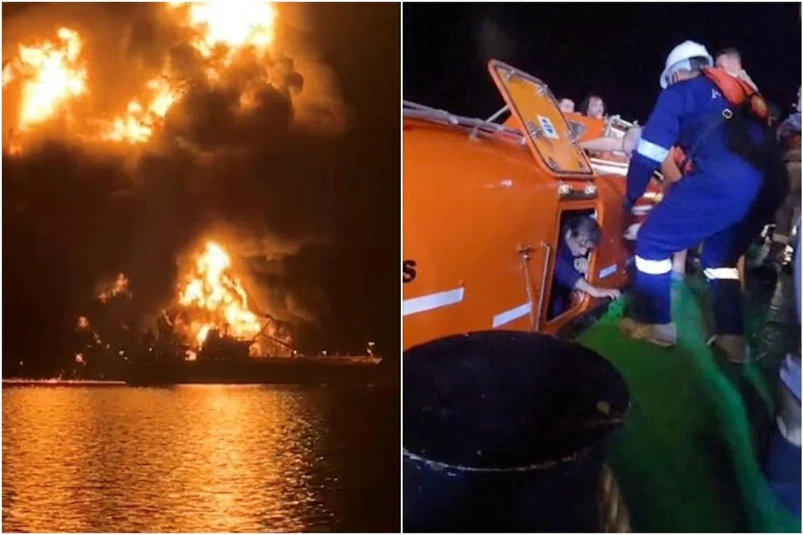 Oil tankers burn near Iraq as Iranian strikes defy Trump’s claim to have won the war