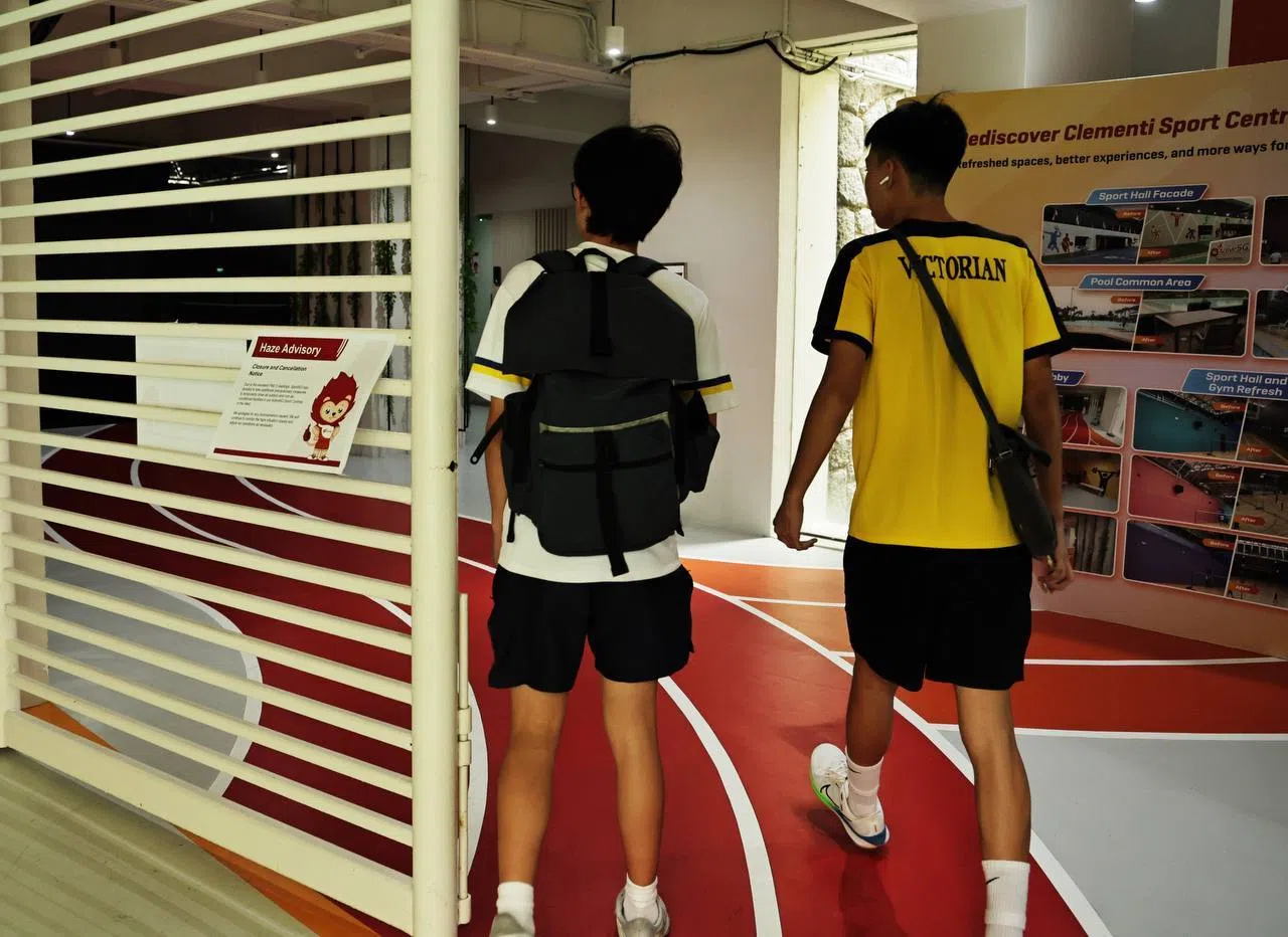 A closed ActiveSG sports centre in Clementi on Oct 14.