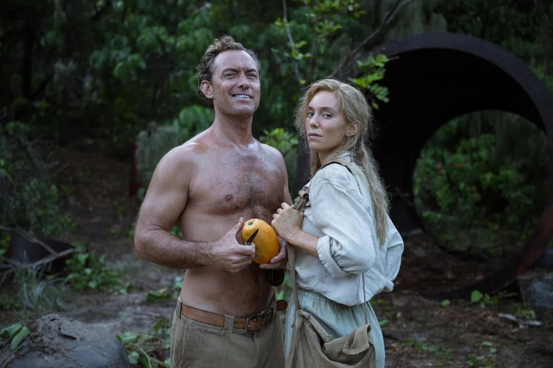 Jude Law (left) and Vanessa Kirby in Eden.