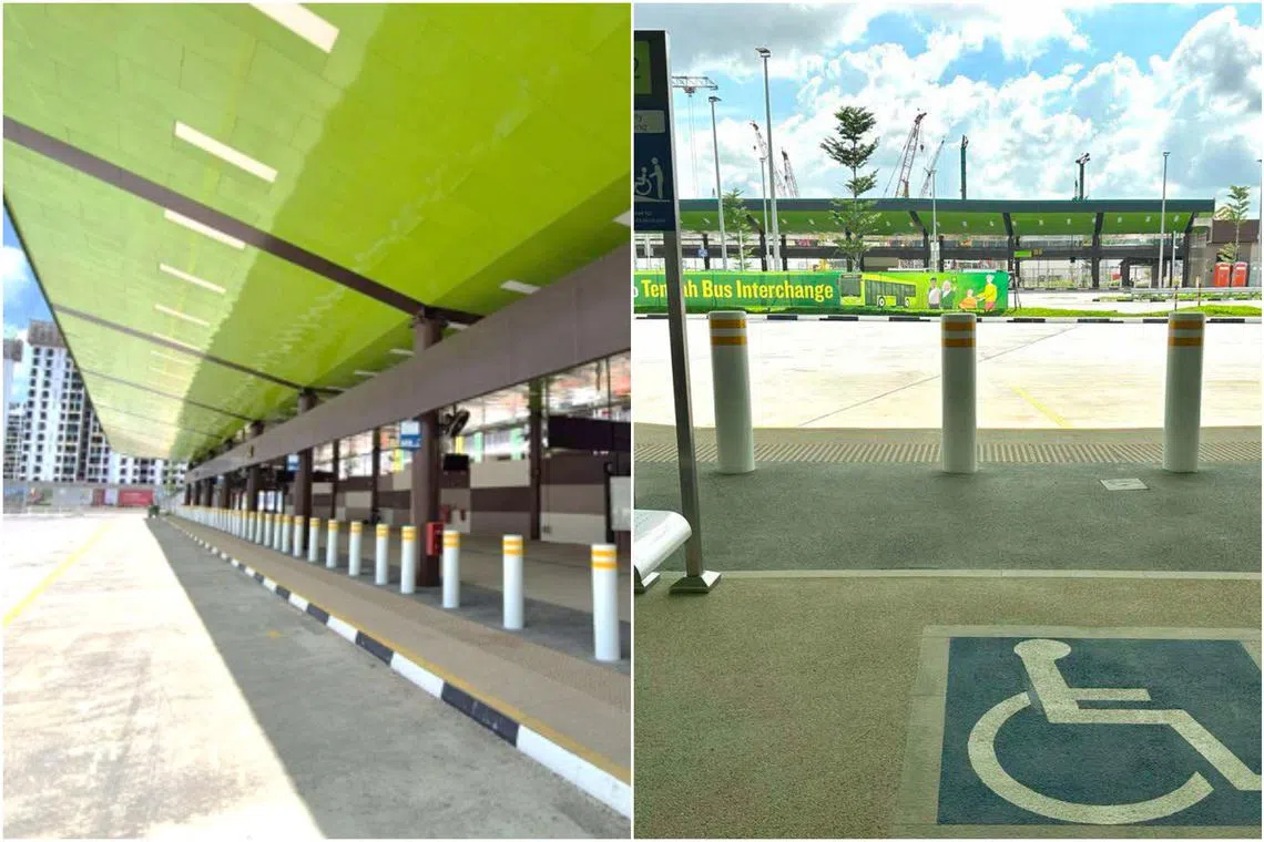The new interchange, managed by bus operator Tower Transit, is located on Tengah Boulevard.