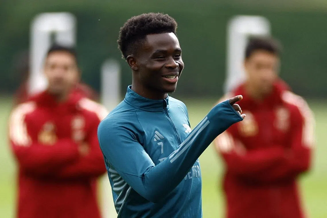 Arsenal's Bukayo Saka missed a Premier League game for the first time since May, 2021.