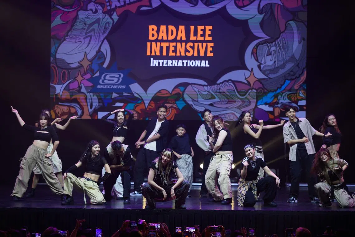 Thirty dancers underwent training for a performance at the Singapore Expo as part of the Singapore Urban Sports & Fitness Festival on Sept 1. 