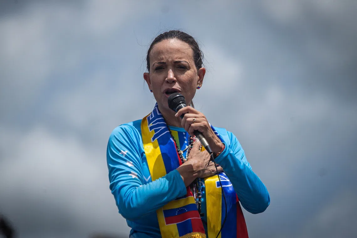 Venezuelan opposition leader Maria Corina Machado advocates for liberal economic reforms, including the privatisation of state-owned enterprises.