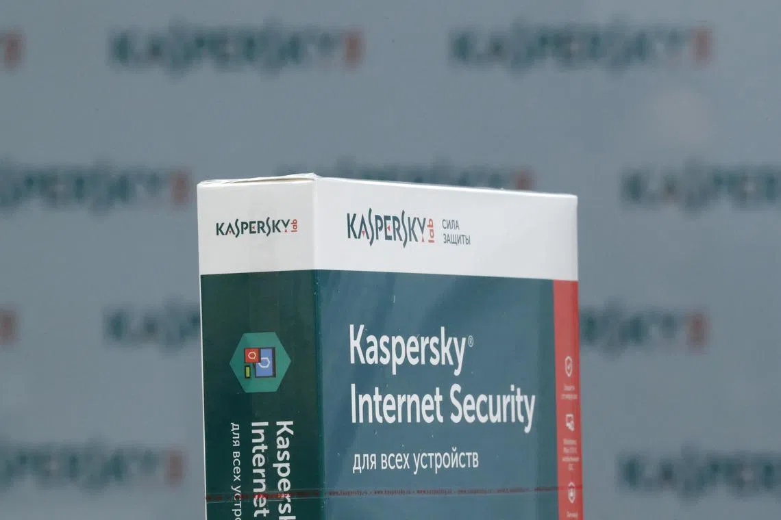 FILE PHOTO: A view shows the software produced by Russia's Kaspersky Lab at the company's office in Moscow, Russia October 27, 2017. REUTERS/Maxim Shemetov/File Photo

