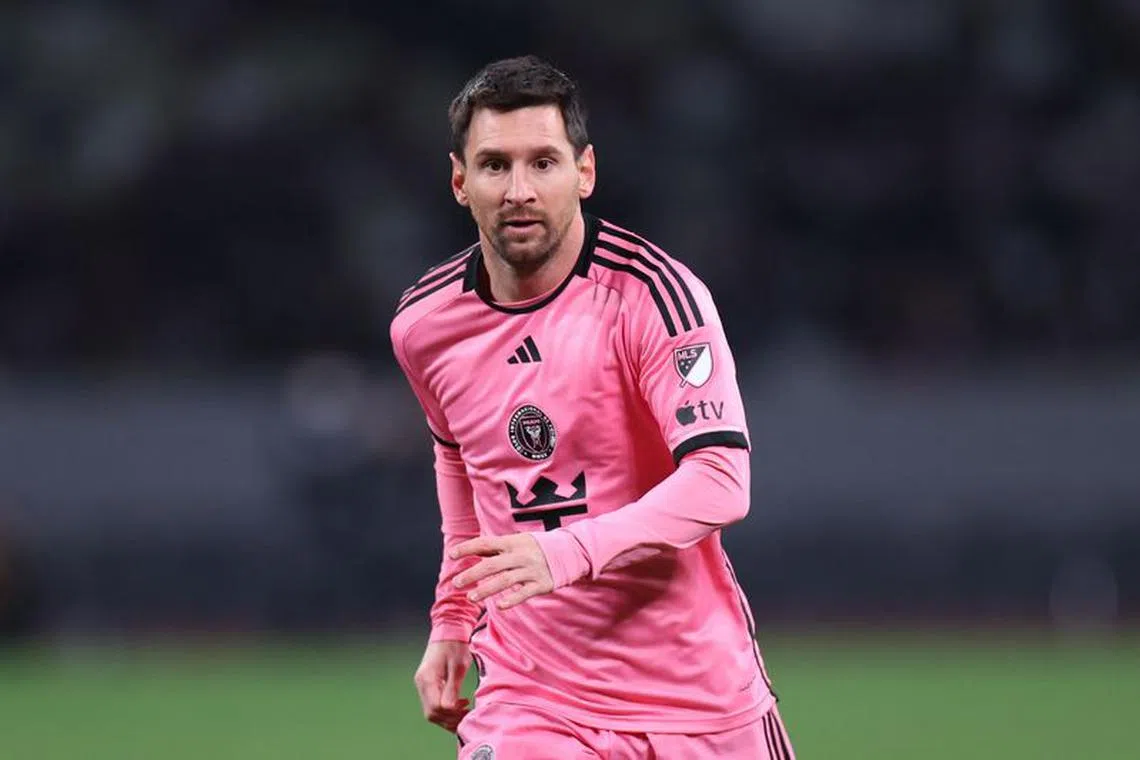 FILE PHOTO: Feb 7, 2024; Tokyo, Japan; Inter Miami CF forward Lionel Messi (10) runs on the field during the second half of a preseason friendly against Vissel Kobe at Japan National Stadium. Mandatory Credit: Naoki Nishimura-USA TODAY Sports/File Photo