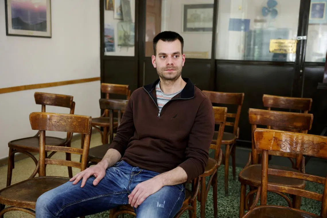 FILE PHOTO: Greek second-class marine engineer and member of Greece's marine engineers' union PEMEN Costas Rassias, 34, poses for a portrait in Athens, Greece April 3, 2024. REUTERS/Louiza Vradi/File Photo