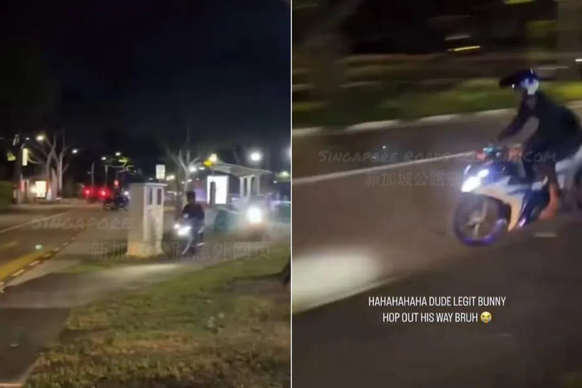 Citing preliminary investigations, the police said the man had allegedly performed a dangerous stunt with his motorbike there, and was subsequently arrested.