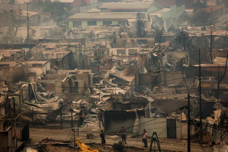 Chile declares emergency as wildfires kill at least 18